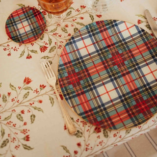 Escocés Verde Plato Redondo