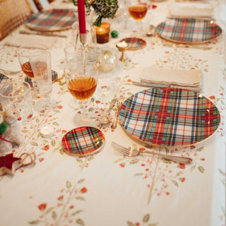 Escocés Verde Plato Redondo